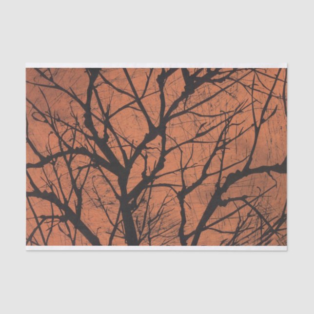Deciduous Forest Halloween Tissue Paper (Front)