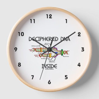 Deciphered DNA Inside DNA Replication Humour Clock