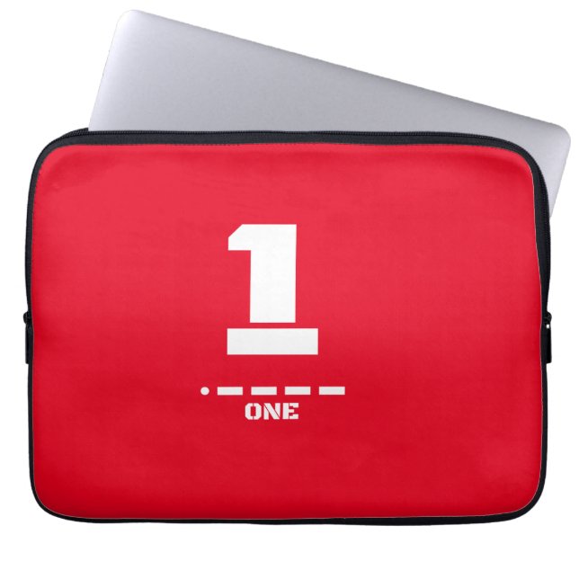 Deciphering Morse Code 1-One NATO Laptop Sleeve (Front)