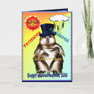 Decisions-Decisions-Groundhog Day Card