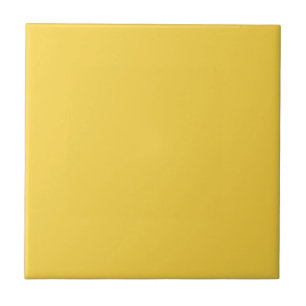 Decisively Yellow Square Kitchen and Bathroom Tile