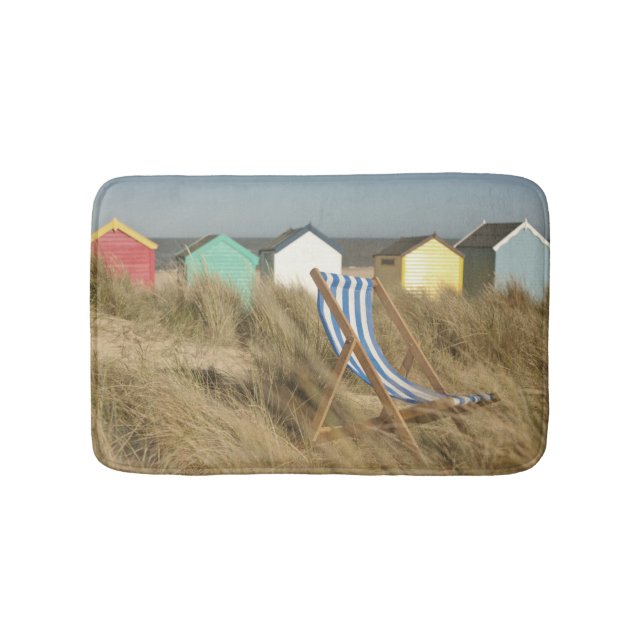 Deck Chair And Beach Huts | Southwold, Suffolk Bath Mat (Front)