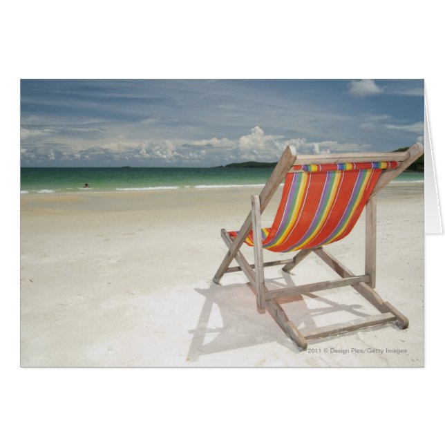 Deck Chair On The White Sand Of Samui Beach (Front Horizontal)