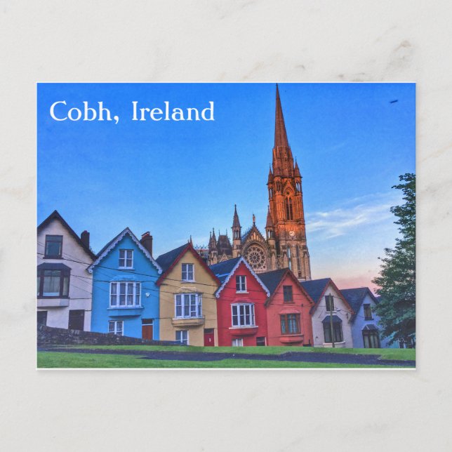 Deck of Cards homes, Cobh Ireland, Postcard (Front)