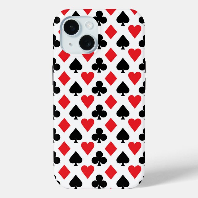 Deck of Cards Pattern Case-Mate iPhone Case (Back)
