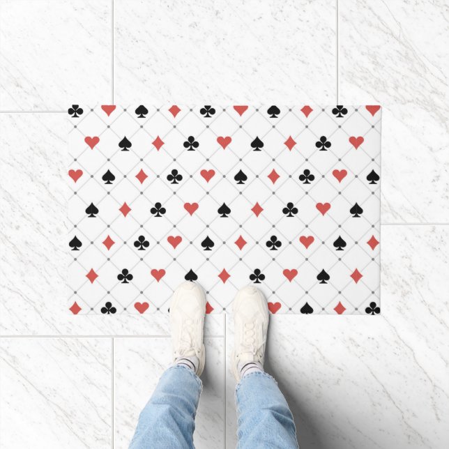 Deck of Cards Pattern Doormat (Indoor)
