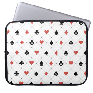Deck of Cards Pattern Laptop Sleeve
