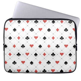 Deck of Cards Pattern Laptop Sleeve