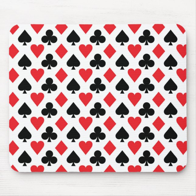 Deck of Cards Pattern Mouse Mat (Front)