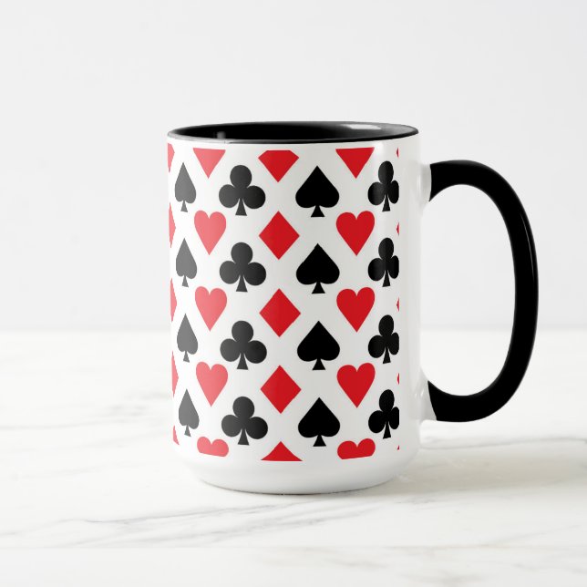 Deck of Cards Pattern Mug (Right)