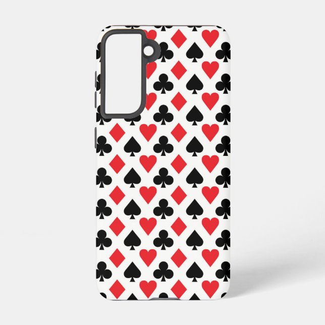 Deck of Cards Pattern Samsung Galaxy S21 Case (Back)