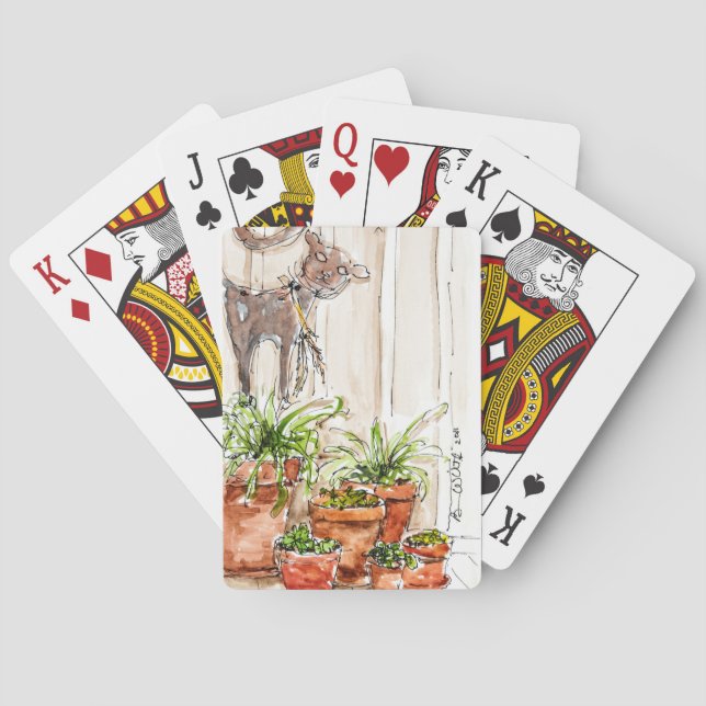 Deck of Playing Cards Complete with a Cat (Back)