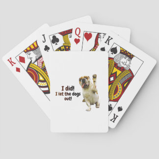 Deck of playing cards, featuring a Bulldog Cards