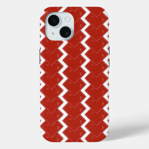 Deck of Red Squares iPhone 15 Case