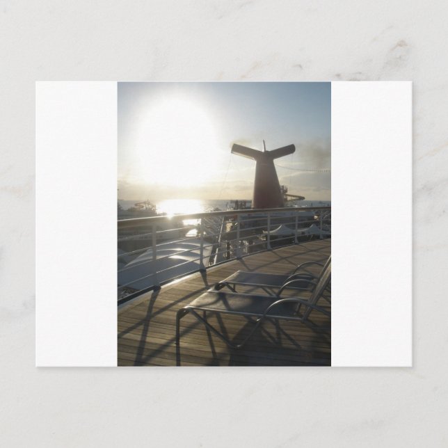 Deck of the Carnival Sensation Postcard (Front)