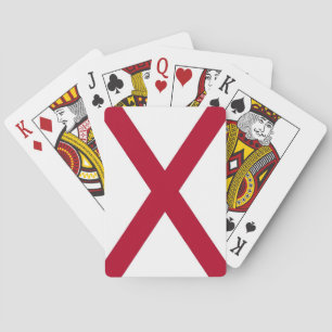 Deck Playing Cards with Flag of Alabama