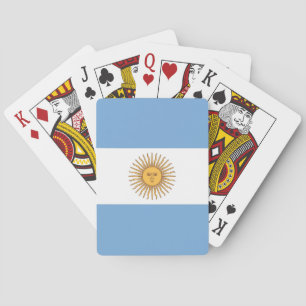 Deck Playing Cards with Flag of Argentina