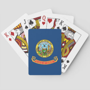 Deck Playing Cards with Flag of Idaho