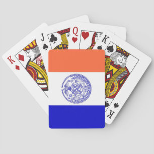 Deck Playing Cards with Flag of New York City, USA
