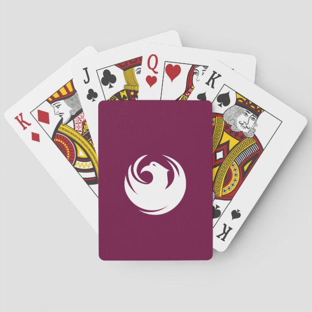 Deck Playing Cards with Flag of Phoenix, USA (Back)