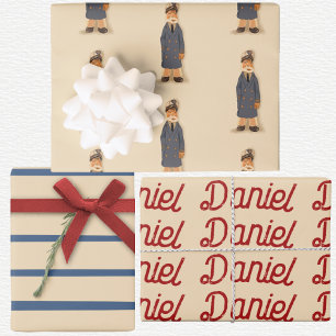 Deck The Docks Christmas Wrapping Paper Sheet