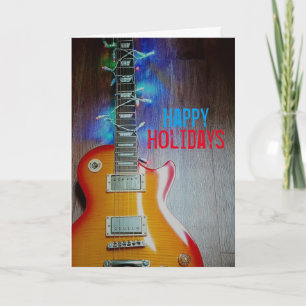 Deck the Guitar Holiday Card