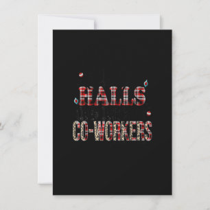 Deck-The-Halls And Not Your Co-Workers Funny Chris Invitation