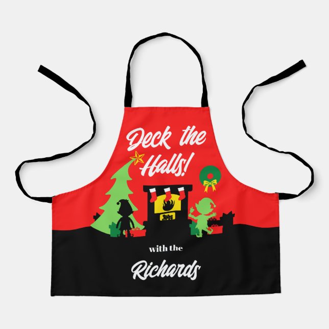 Deck The Halls Apron (Front)