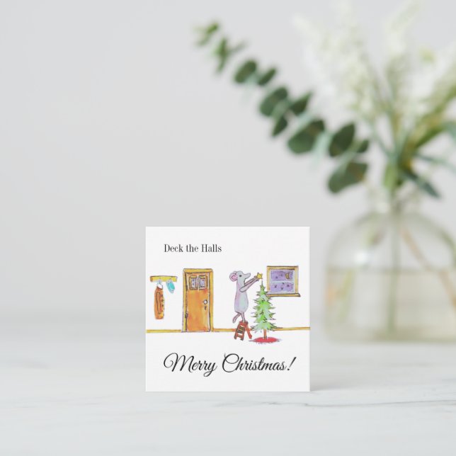 Deck The Halls Card (Standing Front)