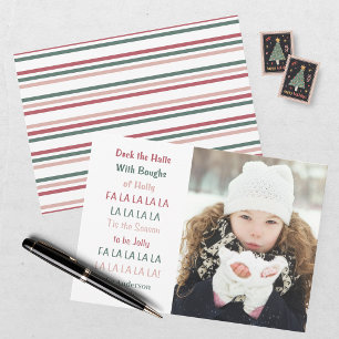 Deck The Halls Christmas Holiday Card