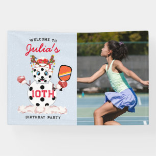 Deck the Halls Christmas Pickleball Tournament Banner