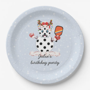 Deck the Halls Christmas Pickleball Tournament Paper Plate