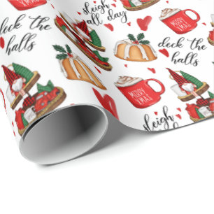 Deck The Halls Christmas Wrapping Paper