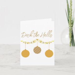 Deck the Halls Folded Greeting Card