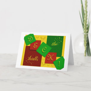 Deck the Halls greeting card