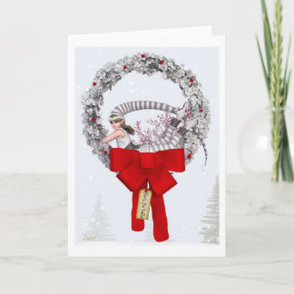 Deck the halls holiday card