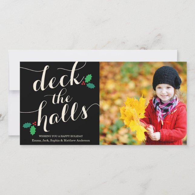 DECK THE HALLS | HOLIDAY PHOTO CARD (Front)