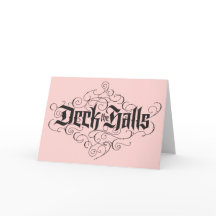 Deck the Halls Lettering Elegant Christmas Pink