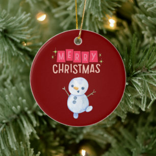 Deck the Halls: Merry Christmas Cheer" Ceramic Tree Decoration