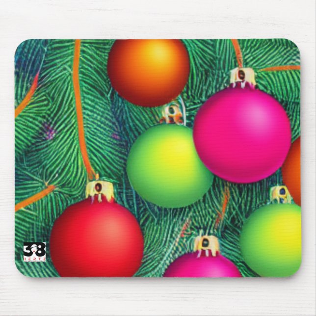 Deck the Halls Mouse Mat (Front)