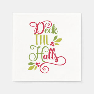 deck the halls napkin