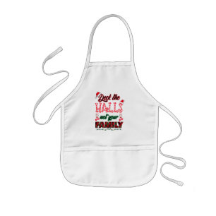 Deck The Halls Not Your Family Kids Apron