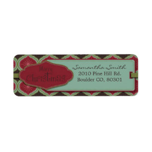 Deck the Halls Return Label
