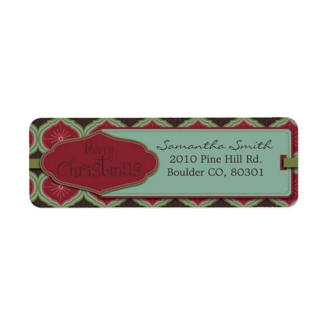 Deck the Halls Return Label (Front)