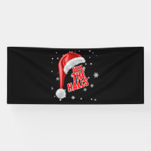 Deck The Halls Snow Collection 2.5x6 Vinyl Banner