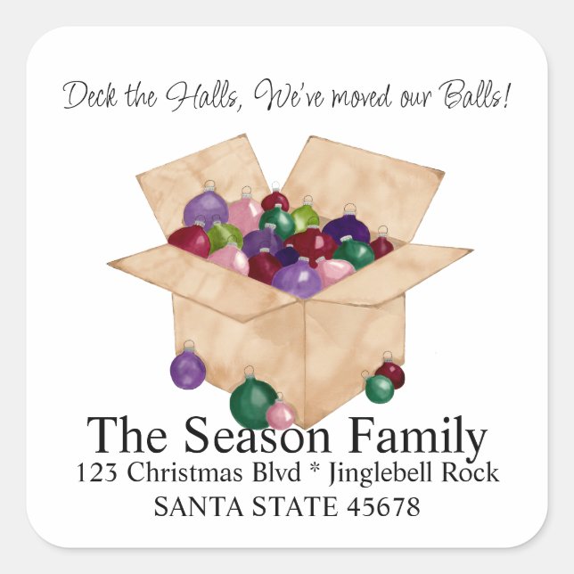 Deck the halls, we've moved our ball Envelope seal (Front)