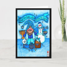 Deck the Halls with Matzo Balls Card