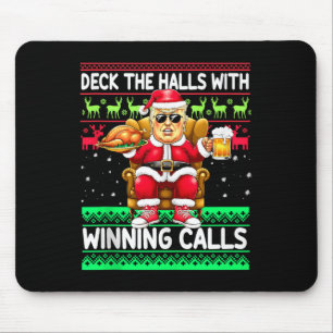 Deck The Halls With Winning Calls – Trump Santa Ch Mouse Mat
