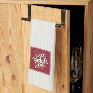 Deck the Halls Y'all Tea Towel