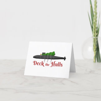 Deck the Hulls - Sub Christmas Tree Card